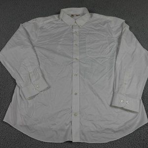 DULUTH Trading Co Wrinkle Fighter Button Up Mens 2 Extra Large XXL Relaxed Fit